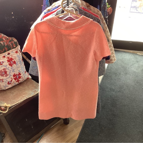 Amy Adams Pink Button-Up Dress with a Decorative lined Collar and lined Pockets - Picture 2 of 2